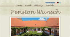 Desktop Screenshot of pension-wunsch.cz
