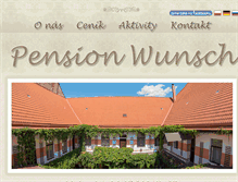 Tablet Screenshot of pension-wunsch.cz